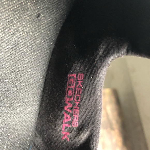 Skechers Go Walk Joy Terrific Black Pink Womens Slip On Comfort Shoes Size 9 - Picture 8 of 11
